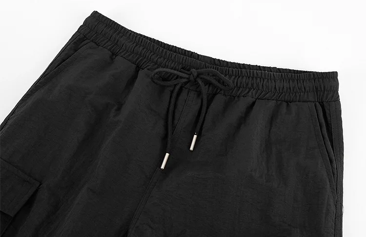 Pleated Knee Cargo Pants-streetwear-techwear