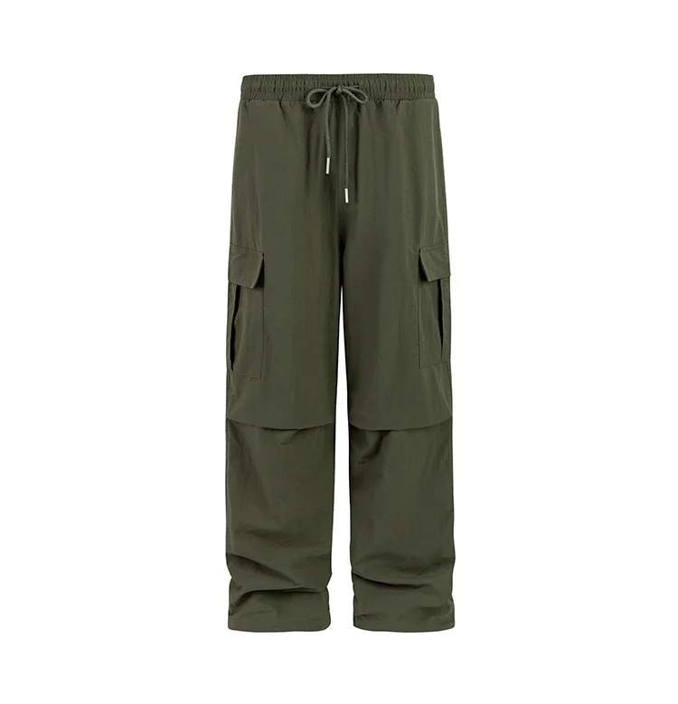 Pleated Knee Cargo Pants-streetwear-techwear