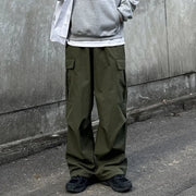 Pleated Knee Cargo Pants-streetwear-techwear