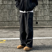 Pleated Knee Cargo Pants-streetwear-techwear