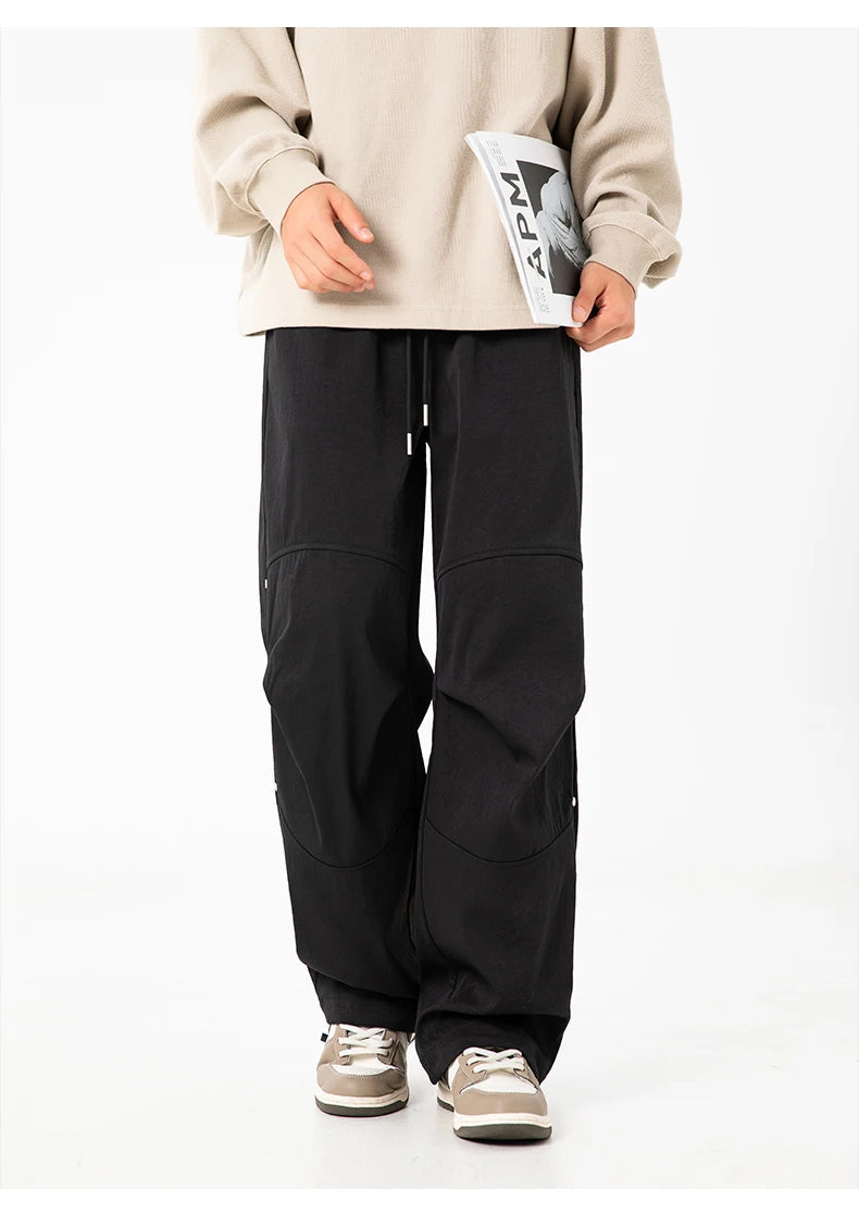 Pleated Knee Trek Pants-streetwear-techwear