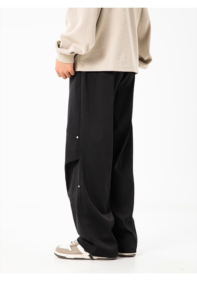 Pleated Knee Trek Pants-streetwear-techwear