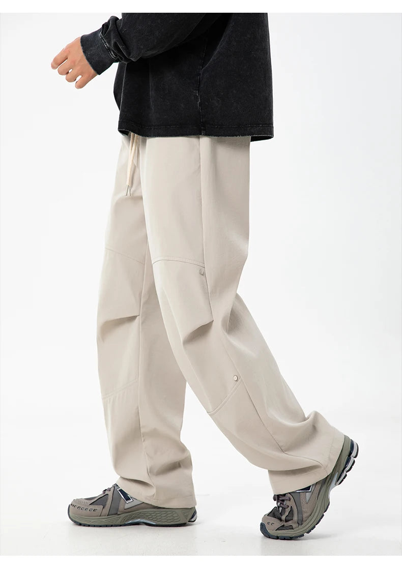 Pleated Knee Trek Pants-streetwear-techwear