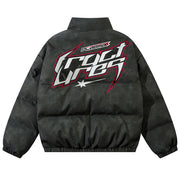 Racing Graphic Puffer Jacket-streetwear-techwear