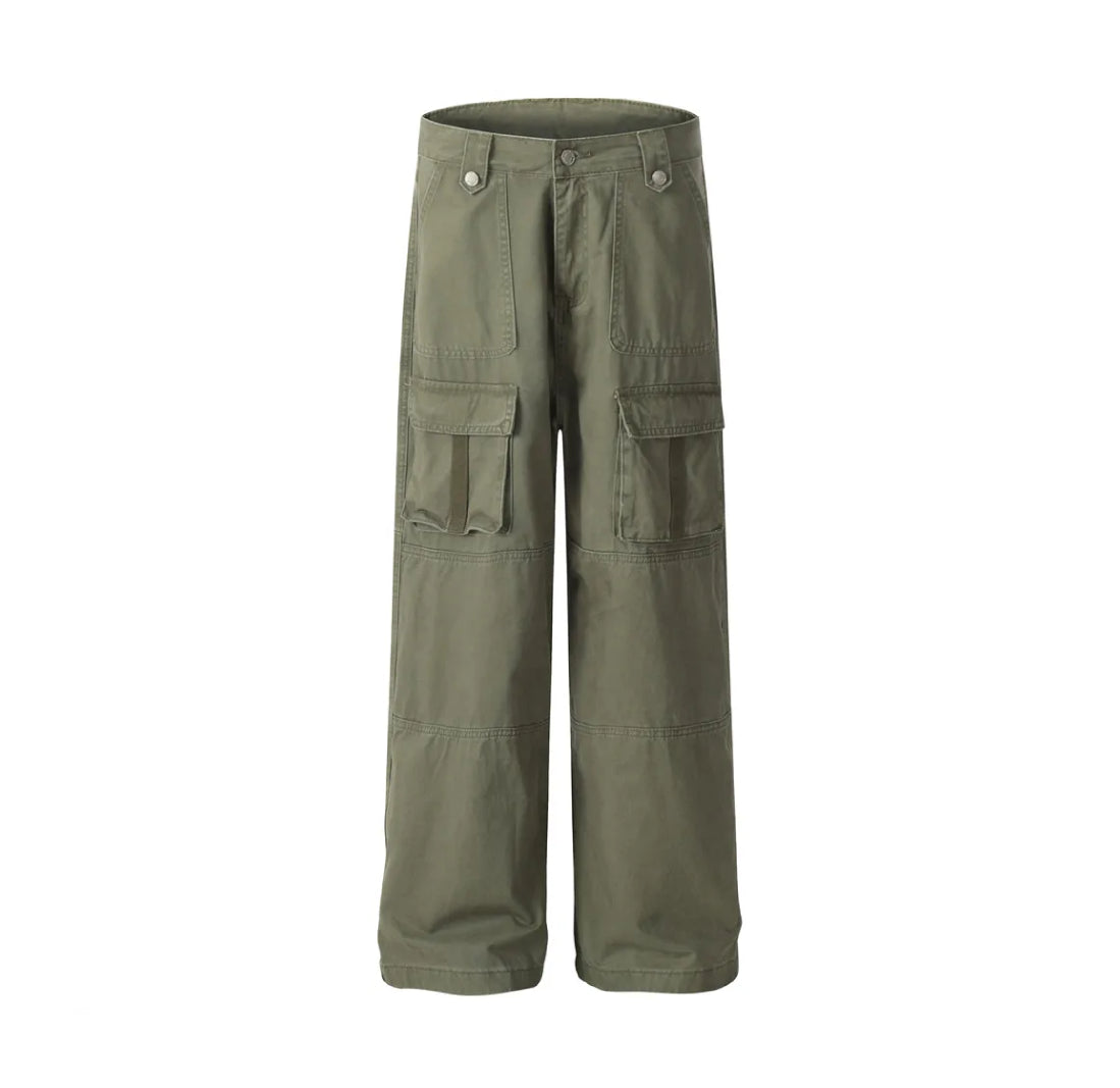 Relaxed Fit Utility Cargo Pants-streetwear-techwear