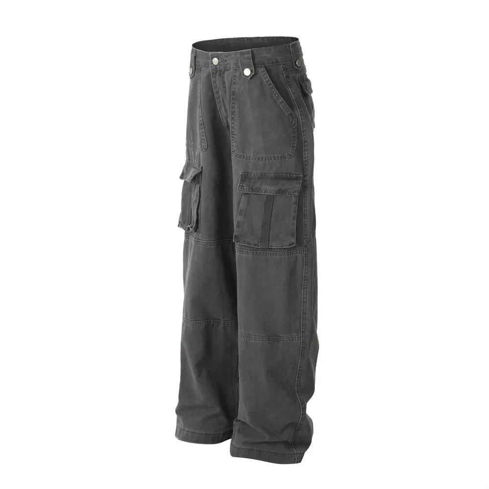 Relaxed Fit Utility Cargo Pants-streetwear-techwear