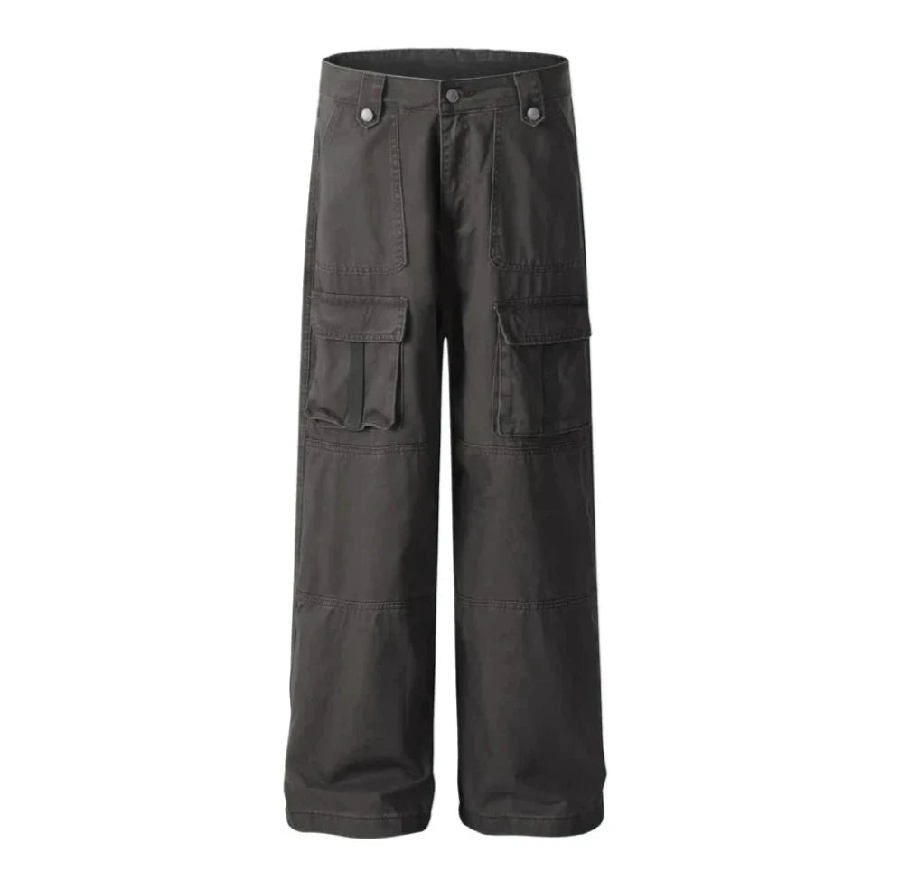 Relaxed Fit Utility Cargo Pants-streetwear-techwear