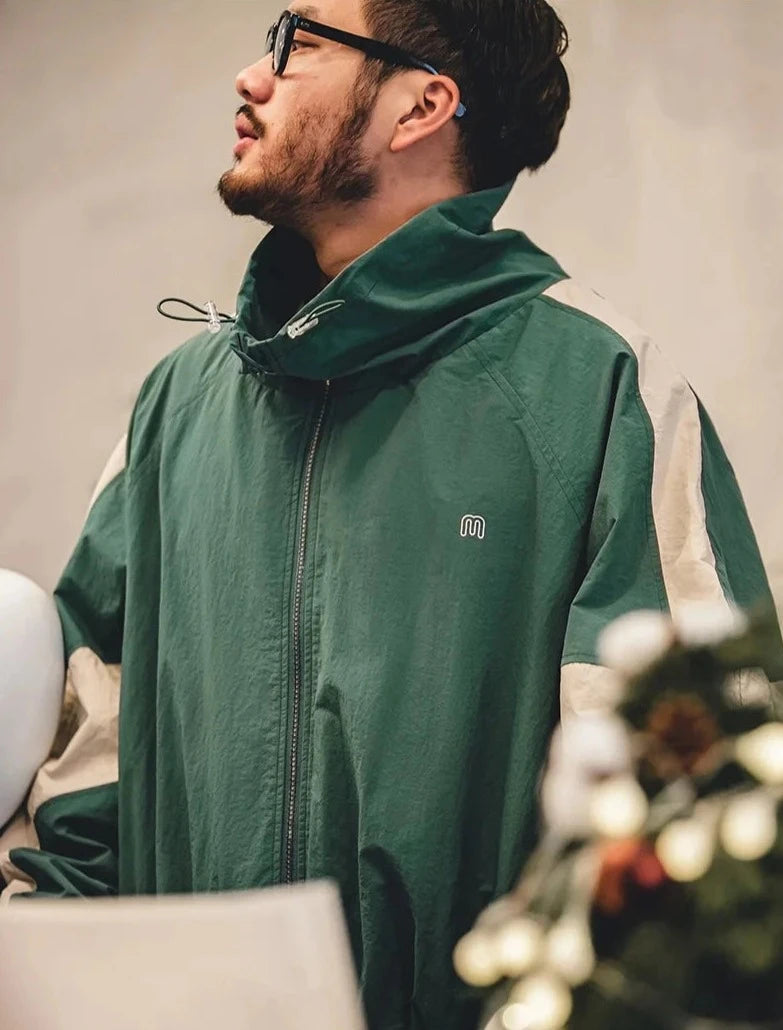 Retro Style Track Jacket-streetwear-techwear