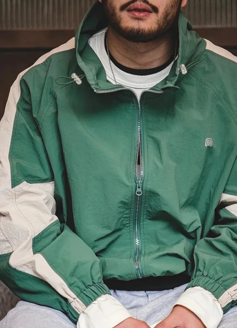 Retro Style Track Jacket-streetwear-techwear