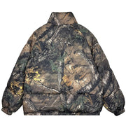 Reversible Woodland Camo Puffer Jacket-streetwear-techwear