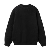 Rib Knit Fisherman Sweater-streetwear-techwear