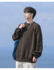 Rib Knit Fisherman Sweater-streetwear-techwear