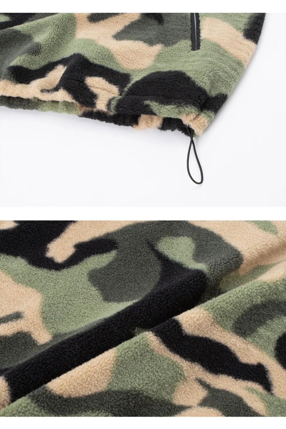 Camouflage 1/4 Zip Fleece-streetwear-techwear