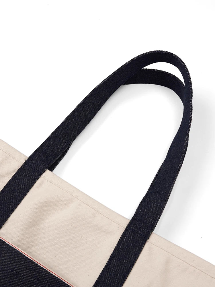 SIMWOOD Denim Tote Bag-streetwear-techwear