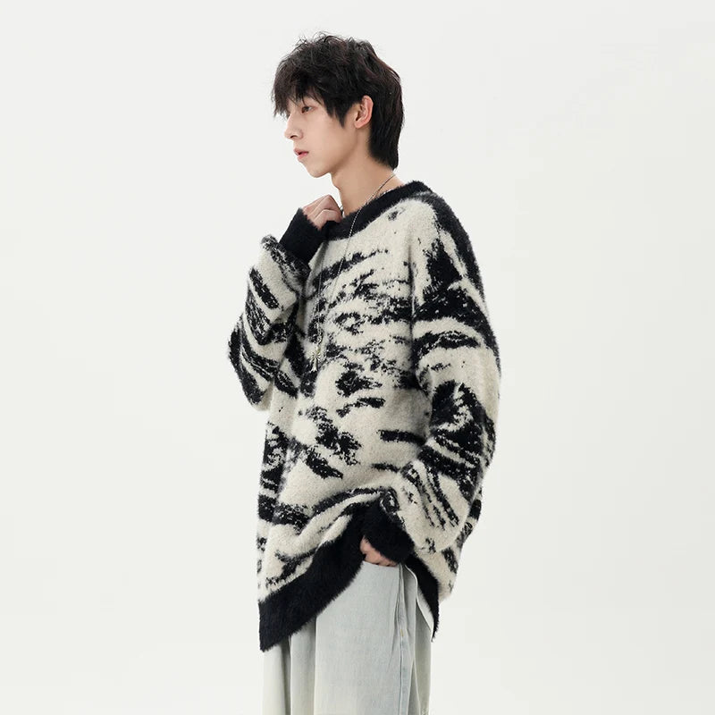 'Sandstorm' Mohair Style Sweater-streetwear-techwear