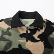 Camouflage 1/4 Zip Fleece-streetwear-techwear