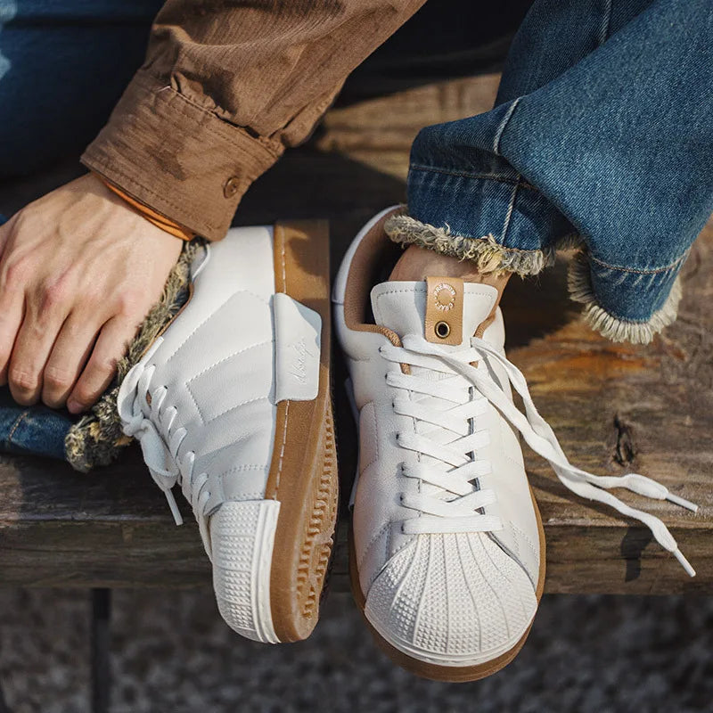 Shell Toe Gum Sole Sneakers Streetwear at Before the High Street