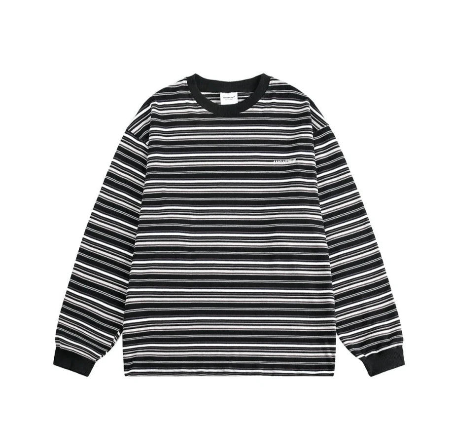 Skater Stripe Long Sleeve T-Shirt-streetwear-techwear