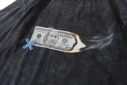 Smokin' Money Acid Washed T-Shirt-streetwear-techwear