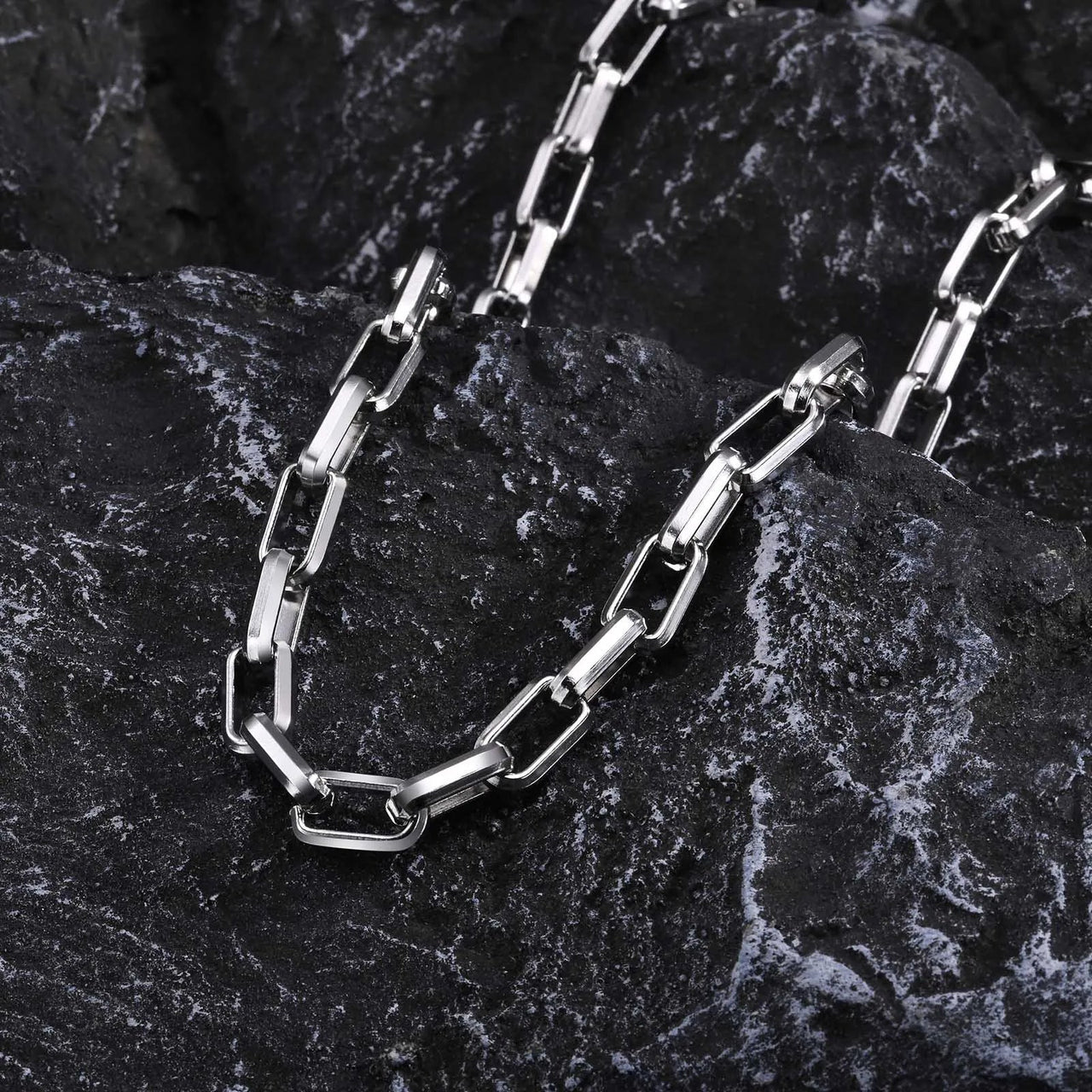 Stainless Steel Chunky Link Chain-streetwear-techwear