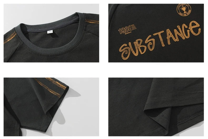 'Substance' Graphic Drop Shoulder T-Shirt-streetwear-techwear