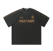 'Substance' Graphic Drop Shoulder T-Shirt-streetwear-techwear