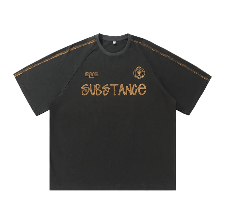 'Substance' Graphic Drop Shoulder T-Shirt-streetwear-techwear