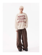 TRYTHM Waffle Knit Slogan Henley Sweater-streetwear-techwear