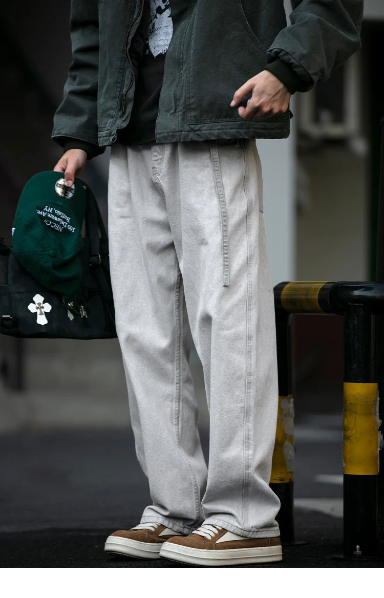 Tapered Baggy Jeans-streetwear-techwear