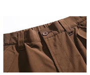 Textured Utility Cargo Shorts-streetwear-techwear