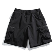 Textured Utility Cargo Shorts-streetwear-techwear