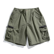 Textured Utility Cargo Shorts-streetwear-techwear