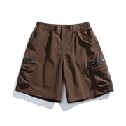 Textured Utility Cargo Shorts-streetwear-techwear