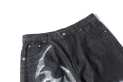 Tribal Graffiti Loose Jeans-streetwear-techwear