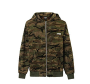 VANCARHELL Gradient Loopback Camo Zip-up Hoodie-streetwear-techwear