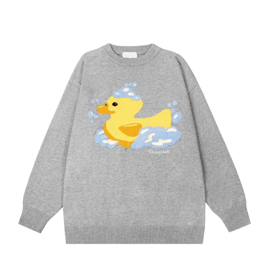 VANCARHELL 'Rubber Duck' Knitted Sweater-streetwear-techwear