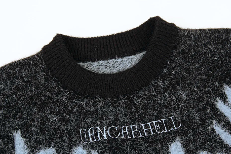 VANCARHELL Shadow Hands Mohair Style Sweater-streetwear-techwear