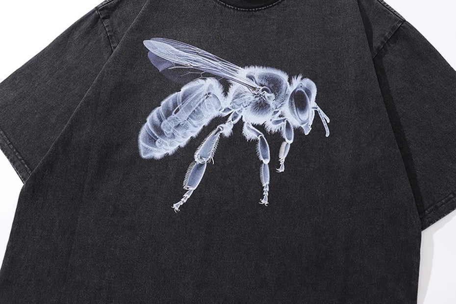 X-Ray Bee Graphic T-Shirt-streetwear-techwear