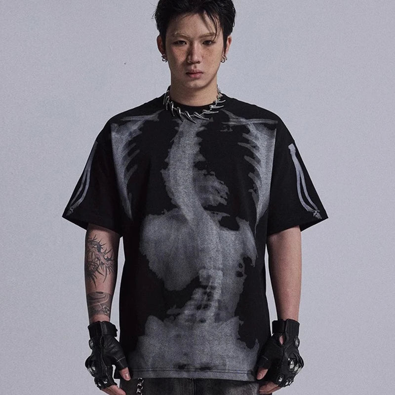 'X-Ray' Graphic Print T-Shirt-streetwear-techwear