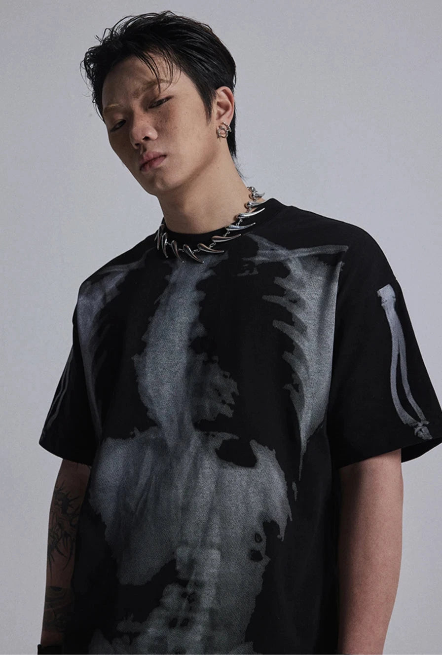 'X-Ray' Graphic Print T-Shirt-streetwear-techwear