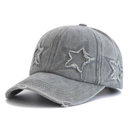 Y2K Acid Wash Star Cap-streetwear-techwear