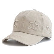 Y2K Acid Wash Star Cap-streetwear-techwear