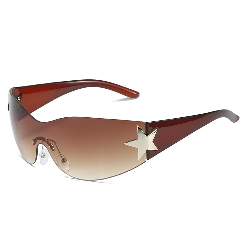 Y2K Rimless Star Sunglasses STREETWEAR AT BEFORE THE HIGH STREET