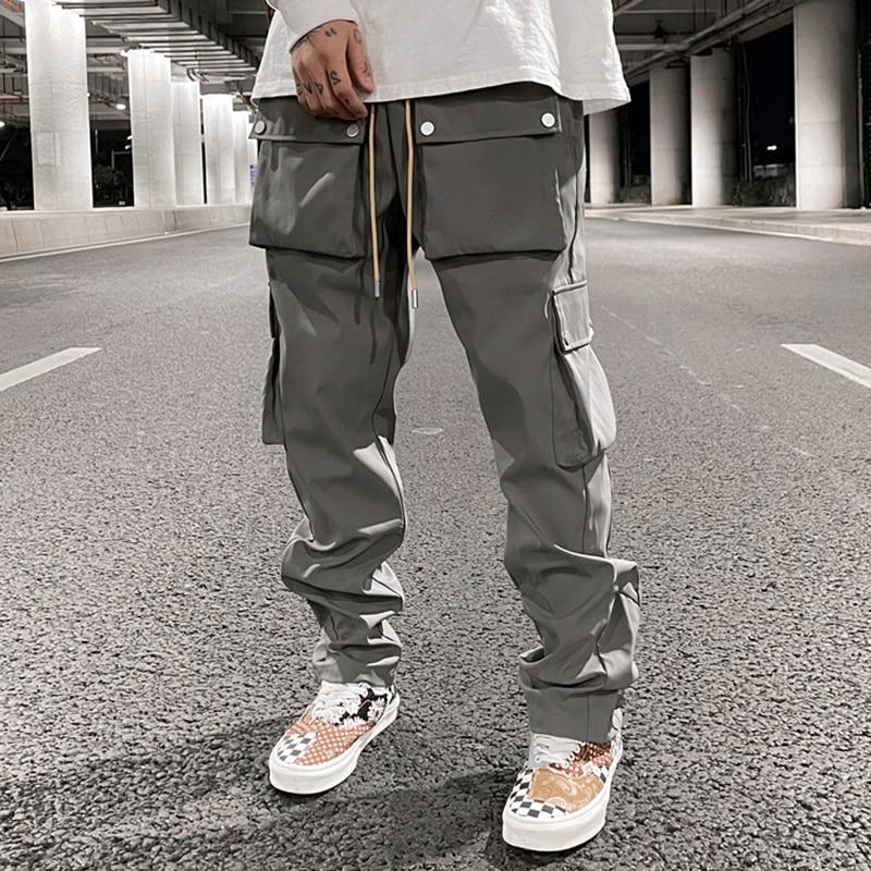 Casual Snap Button Cargo Pants  Streetwear at Before the High Street